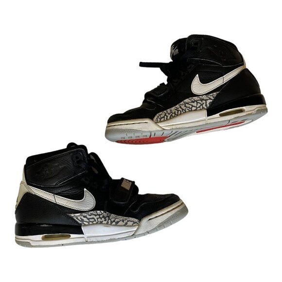 Nike Air Jordan Retro Legacy 312 GS Black Cement Oreo Gray Shoes AT4040-001 SZ 4 - Picture 1 of 16